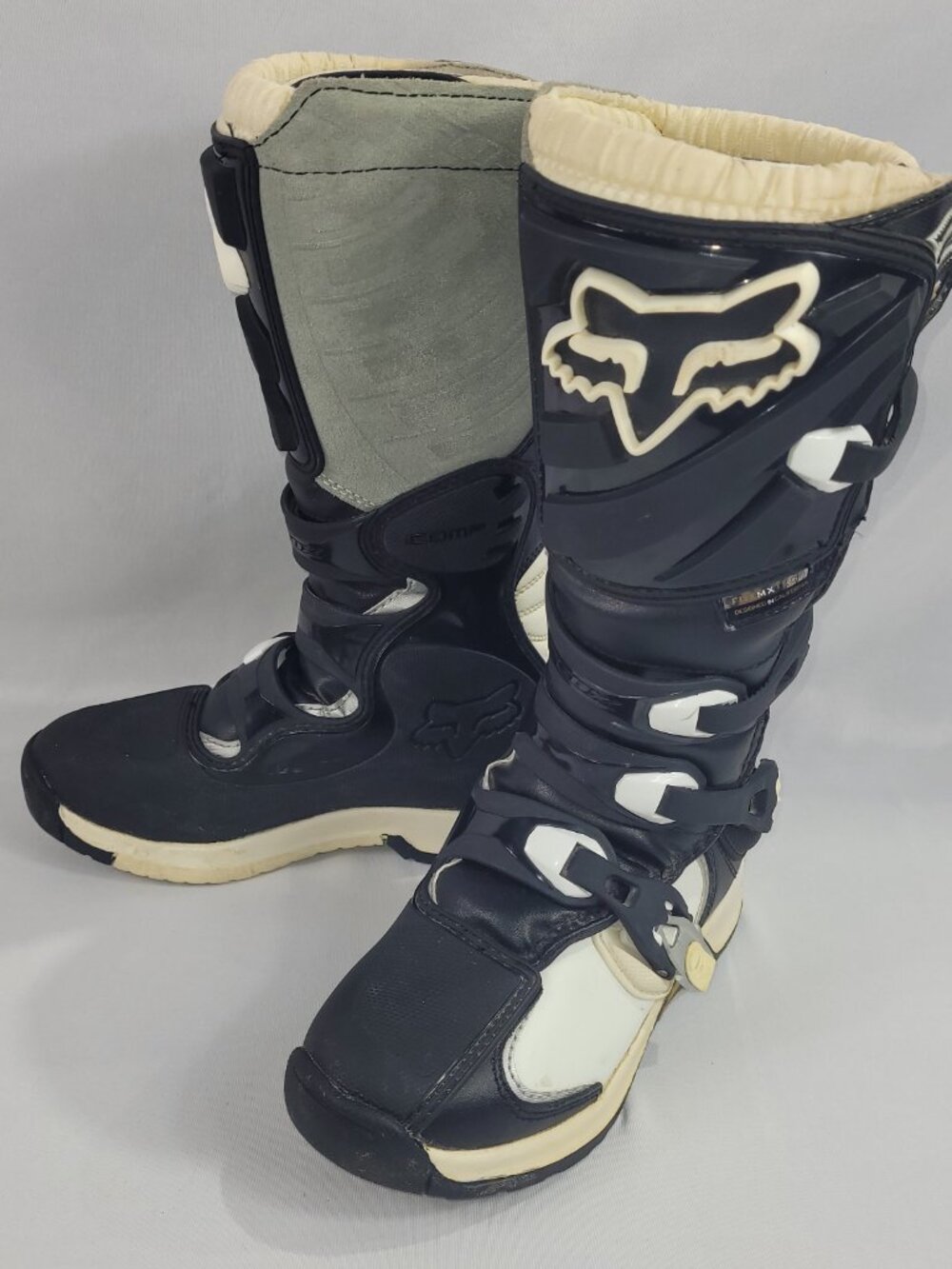 Fox Racing Adult Comp 5 Boot Motocross Boots Black Dirt Bike Off Road Womens W7